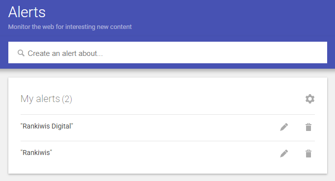 Rankiwis Google Alert