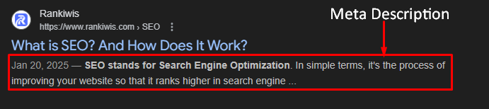 Meta Description Example