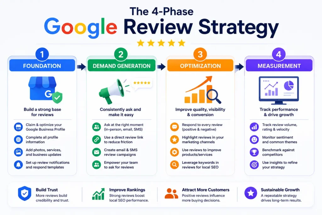 The 4-Phase Google Review Strategy